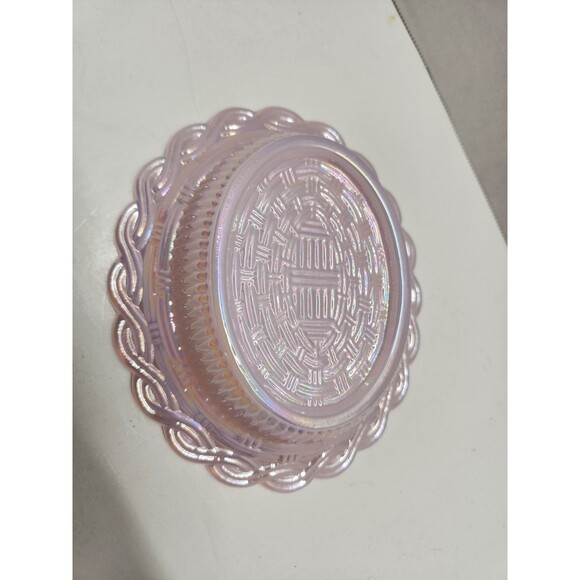 Mosser 6 1/2" Crown Tuscan Carnival Iridescent Hen On Nest Chicken On Nest - Picture 6 of 7